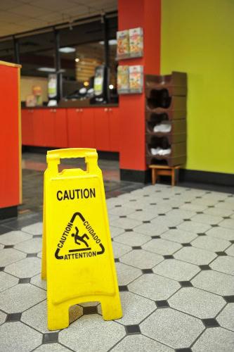 Steps in a slip and fall case