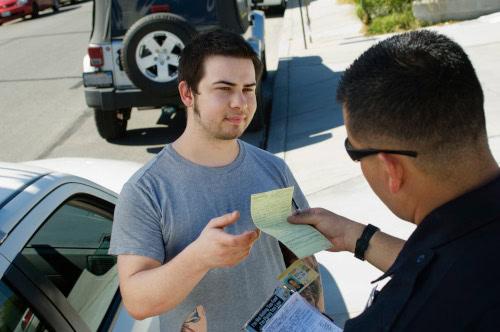 No traffic ticket after car accident