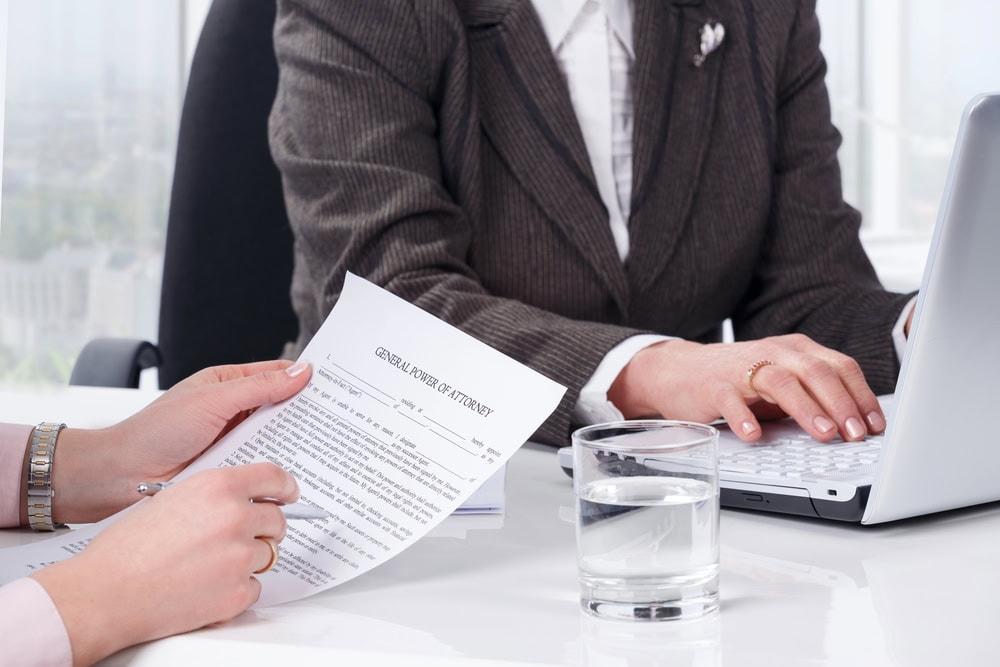 Experienced car accident attorney preparing case evidence before trial.