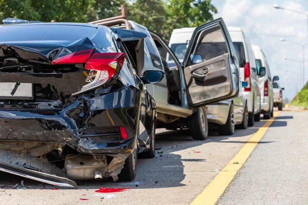 Client meeting with attorney about rear end collision settlement options