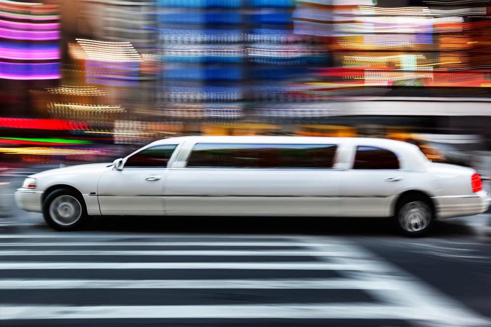Law firm attorney reviewing a limousine accident case involving a serious car crash