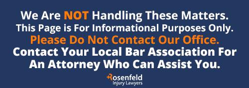 we do not handle these types of cases