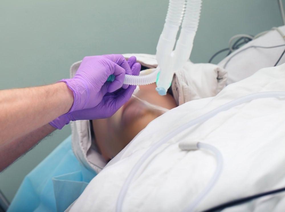 Clogged breathing tube injury at a nursing home requiring legal action.