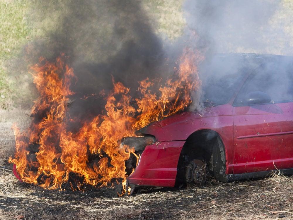 Victim suffering burn injuries after a serious car accident seeking compensation