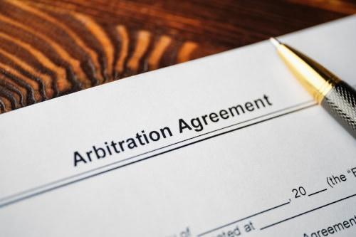 Car accident arbitration agreement