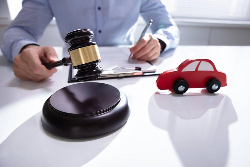 Law firm preparing next steps after deposition in a car accident case.
 