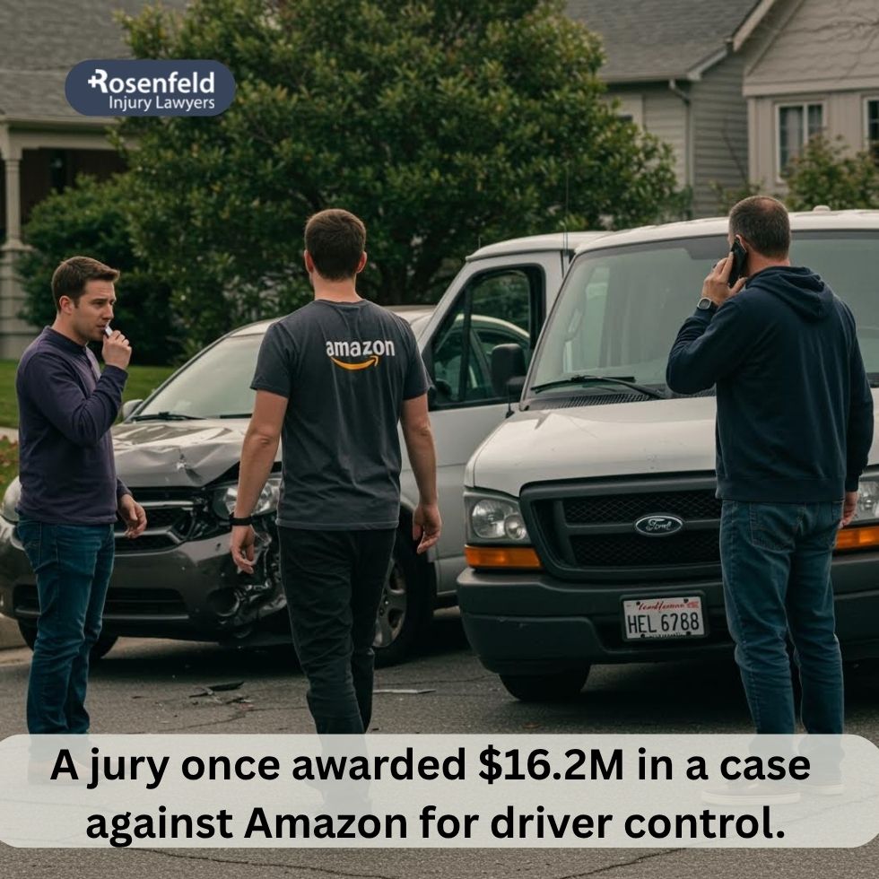 Legal options if an Amazon delivery driver causes an accident