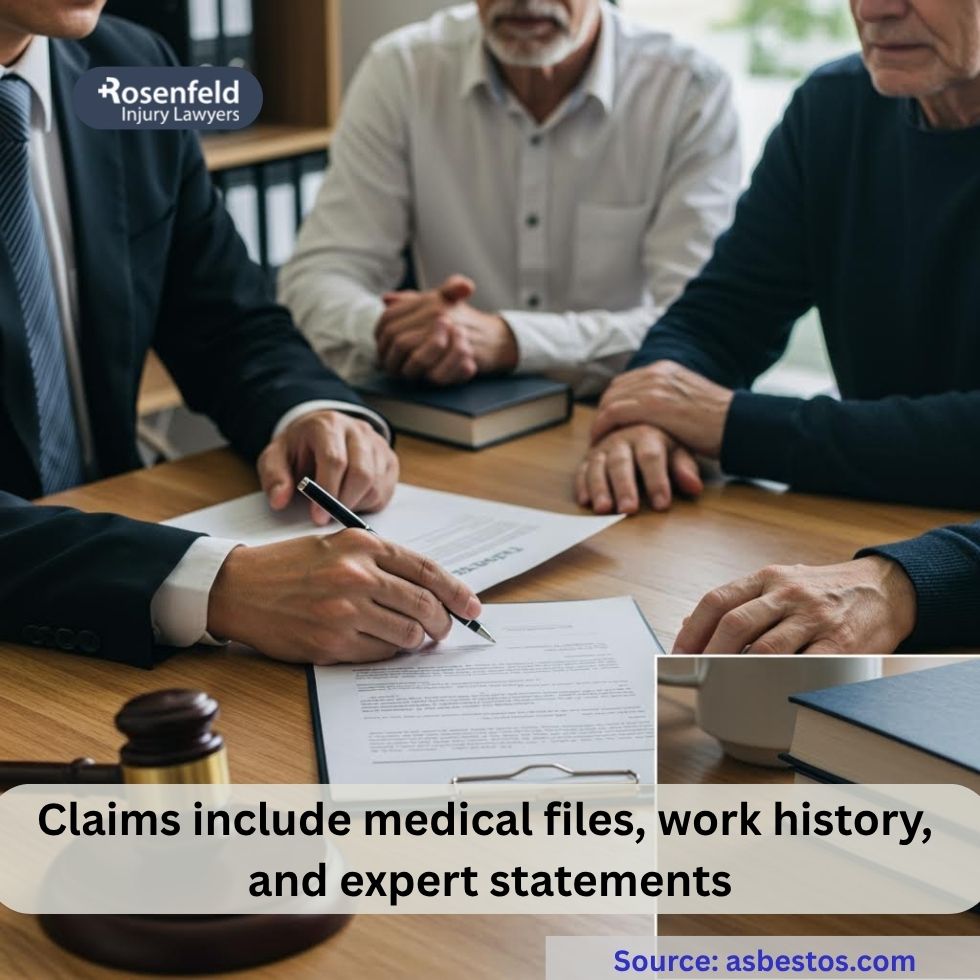 Lawyer reviewing eligibility and documentation requirements for asbestos personal injury trust claims
