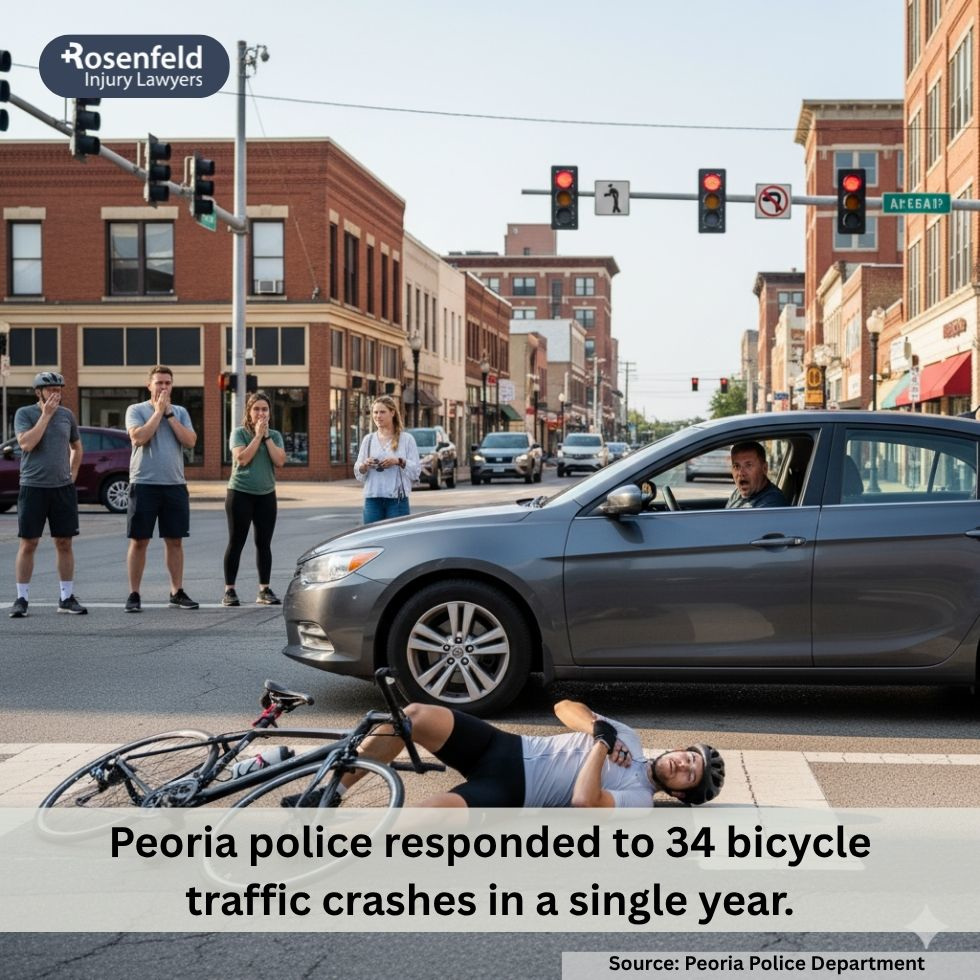 Bicycle accident lawyer in Peoria, IL, helping clients with bicycle accident claim assistance.