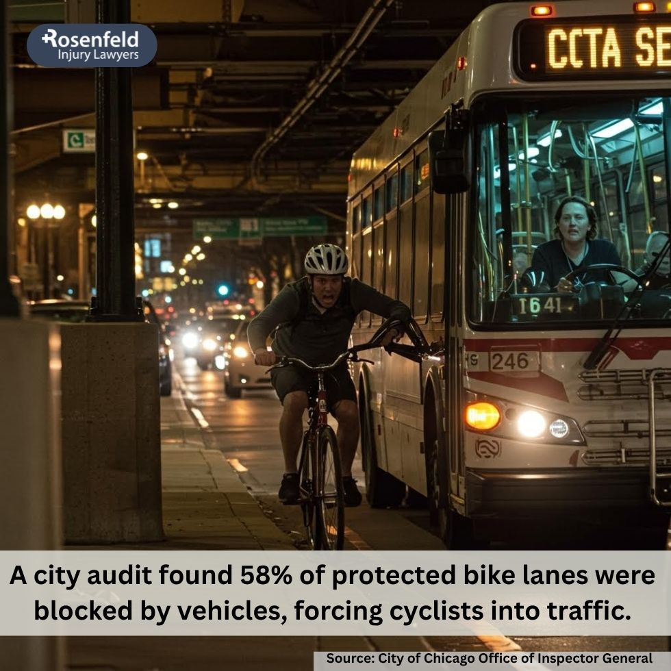 Attorney representing cyclists injured in bike lane crashes in Chicago.