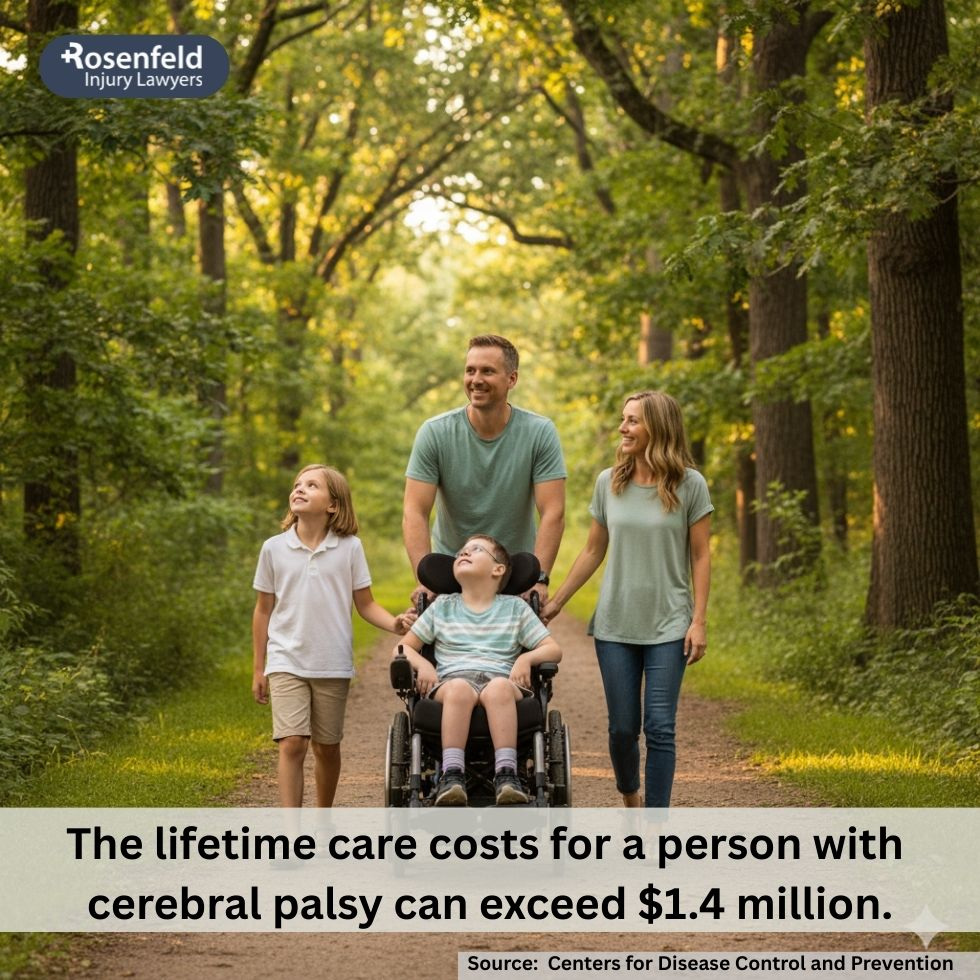 Birth injury attorney consulting with a medical professional about a cerebral palsy case.