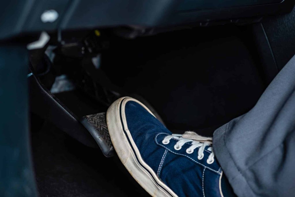 Car damaged in a Chicago brake checking incident resulting in rear-end accident 