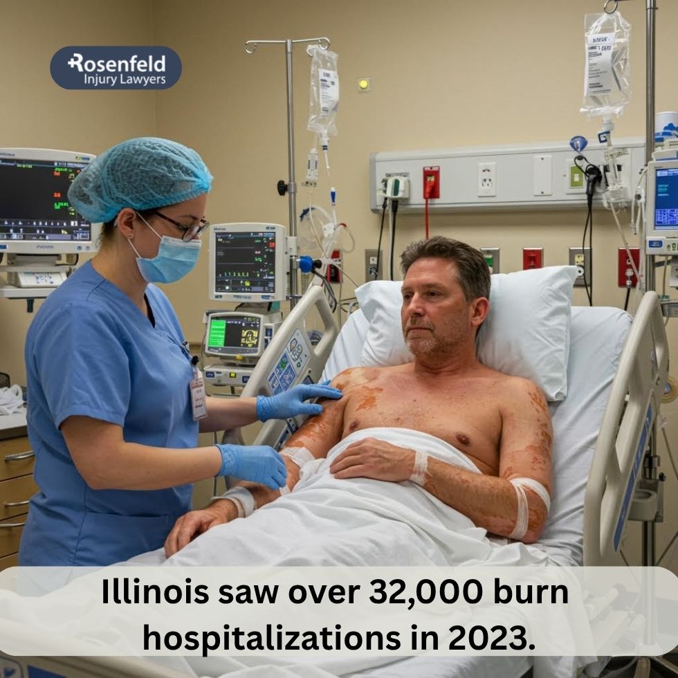Chicago burn injury statistics showing severity and fatalities
