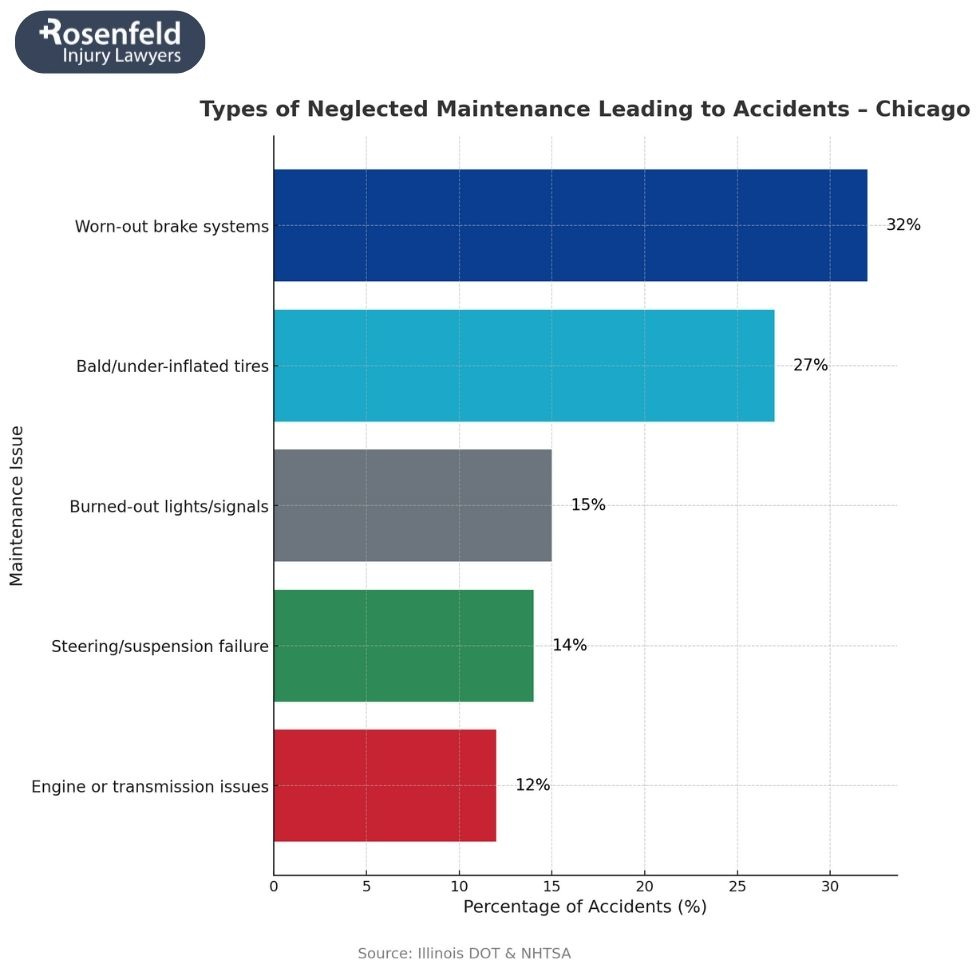 Attorney investigating vehicle maintenance-related car accident.