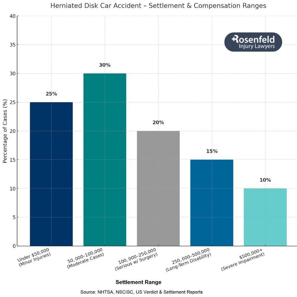 Illinois lawyer handling herniated disc cases from car accidents.