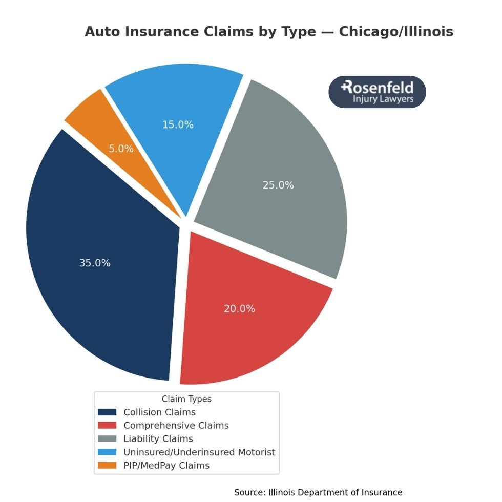 Lawyer in Chicago assisting client with car accident claim and medical expenses