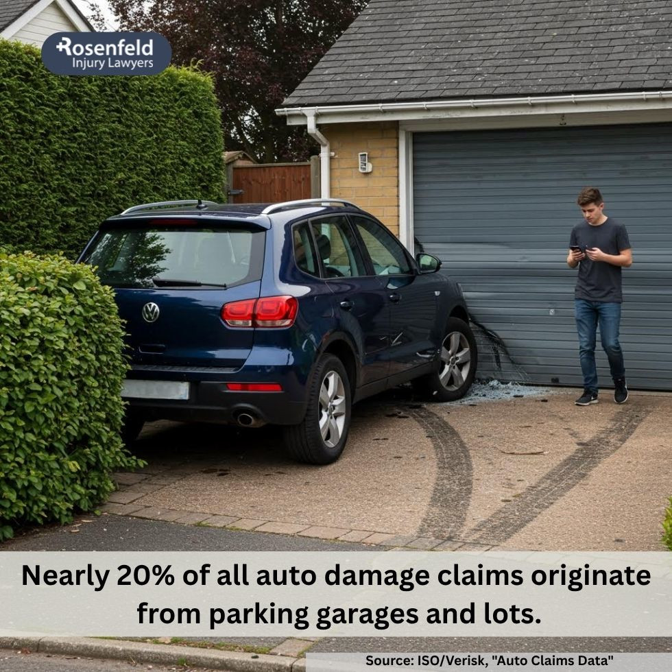 Filing a claim with the insurance company after a car accident on private property