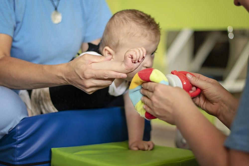 Rockford cerebral palsy lawyer reviewing medical records for a birth injury case.