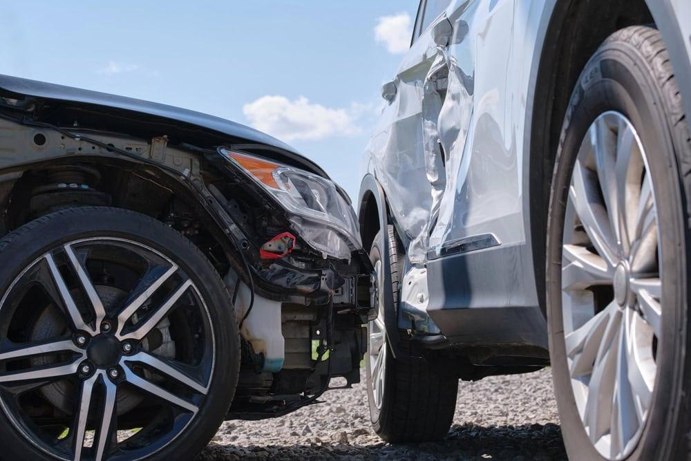 Victim with serious injuries after a side-impact car accident