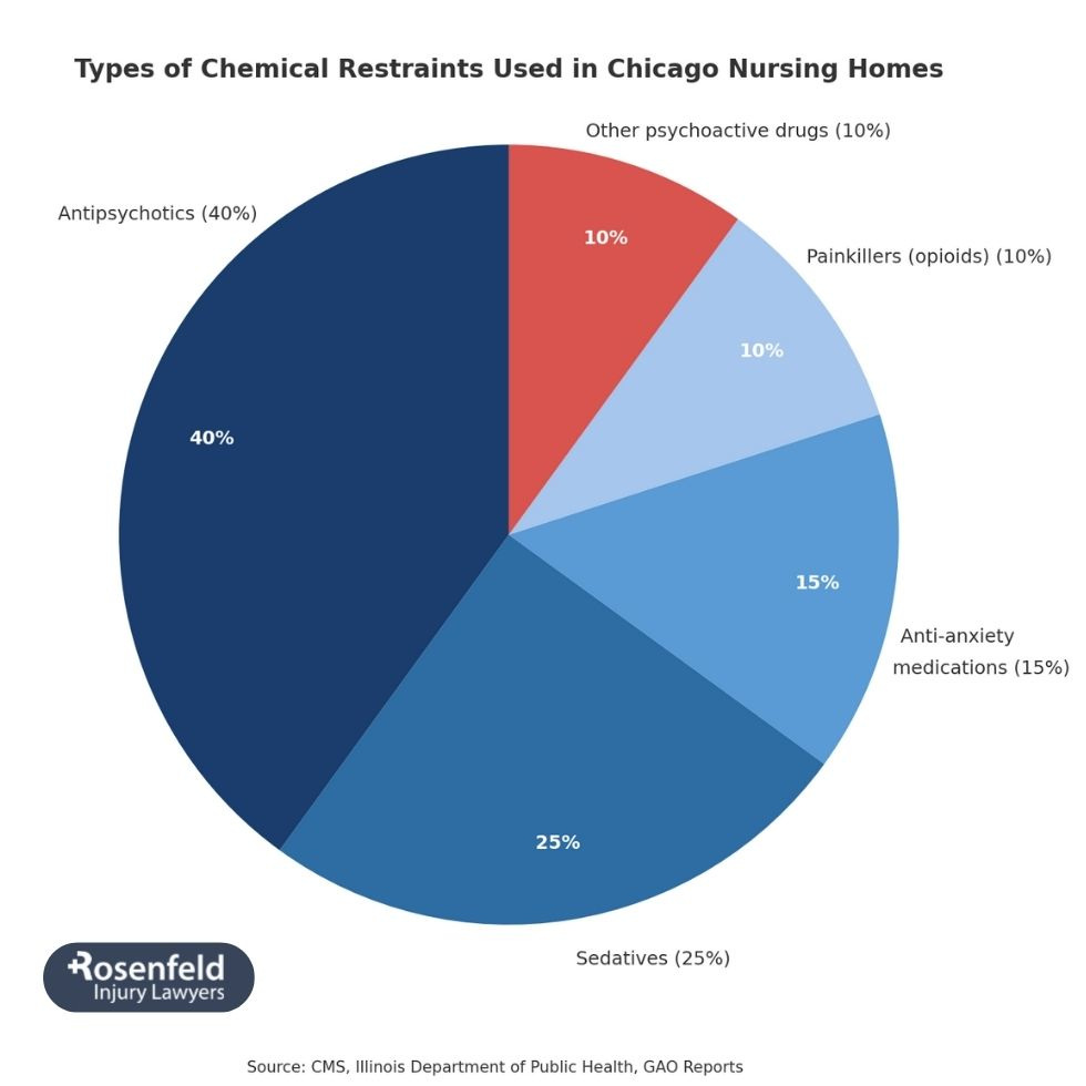 Legal team reviewing misuse of medications in nursing home residents