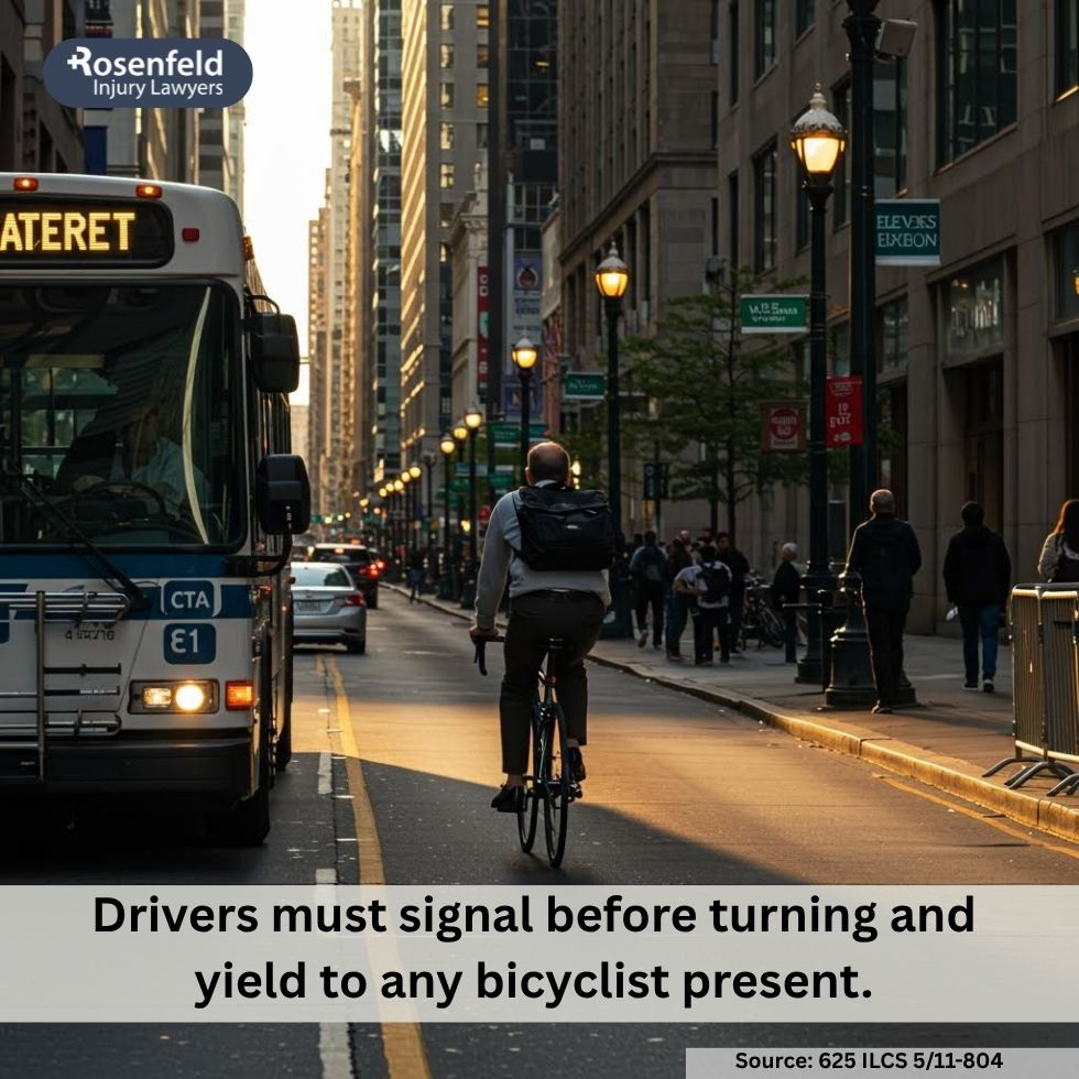 A Chicago bicycle accident law firm handling claims for cyclists injured in blind spot crashes.