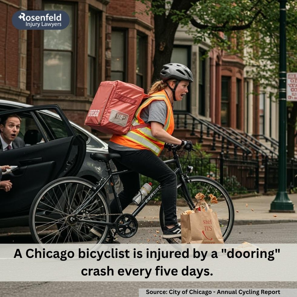 Experienced Chicago attorney representing injured bicycle food delivery workers.
