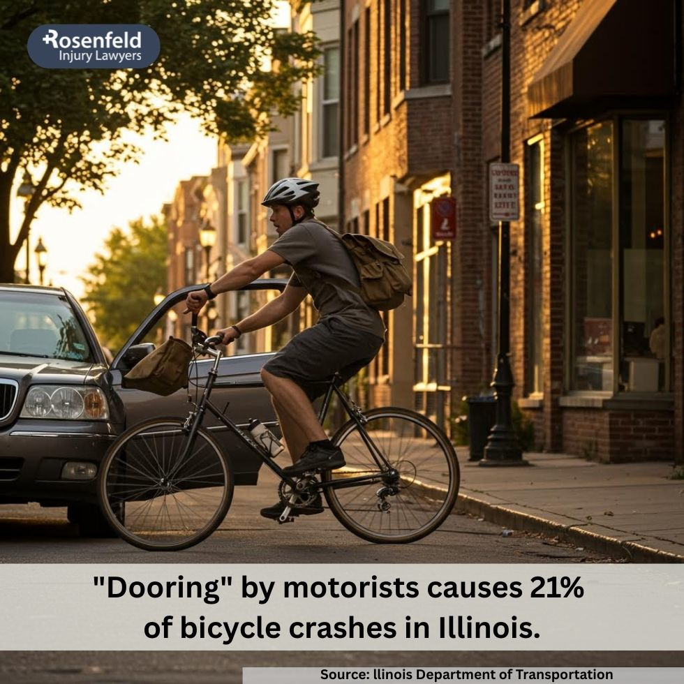 Chicago bike accident lawyer explaining common causes of bicycle crashes.