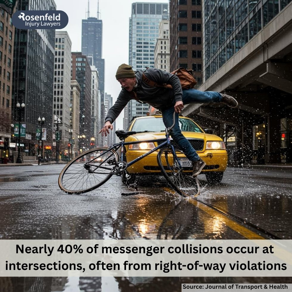 Chicago bike messenger accident lawyer helping injured cyclists recover compensation.