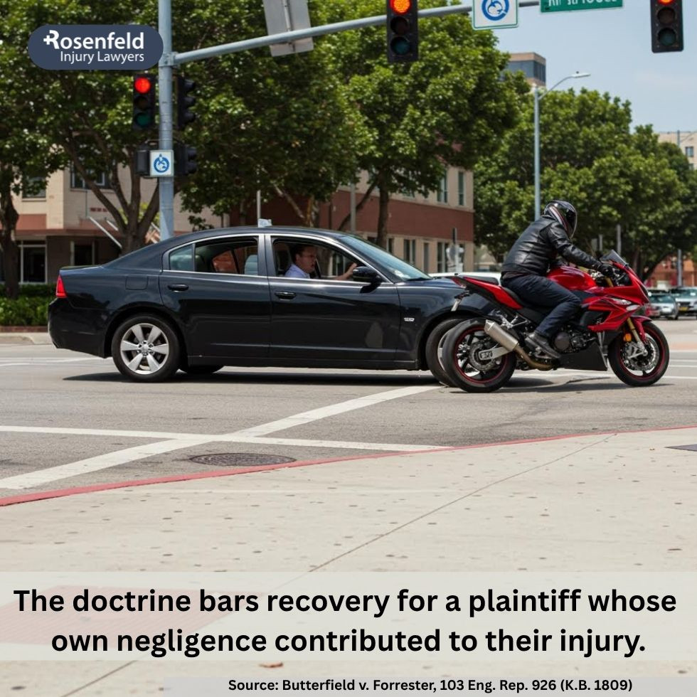 Chicago lawyer explaining contributory negligence in car accident injury cases.
