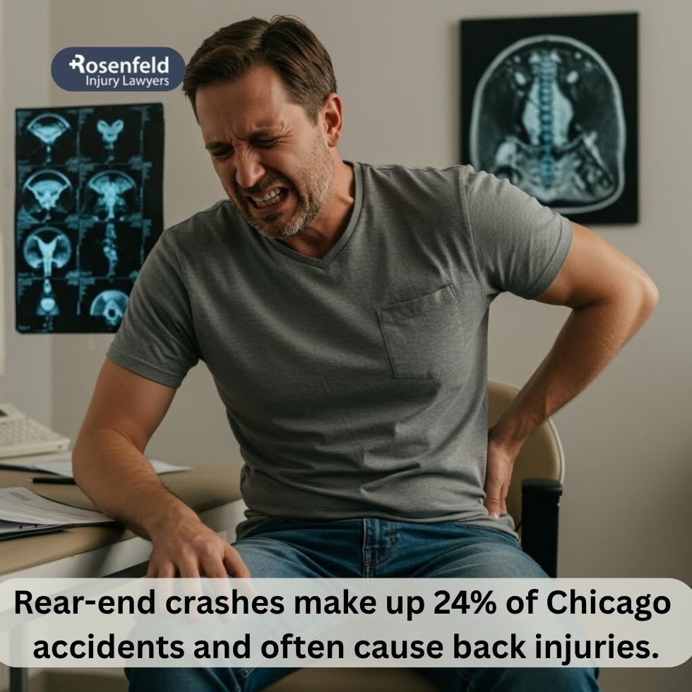 Chicago lawyer helping car accident victims with back pain and herniated disc injuries.