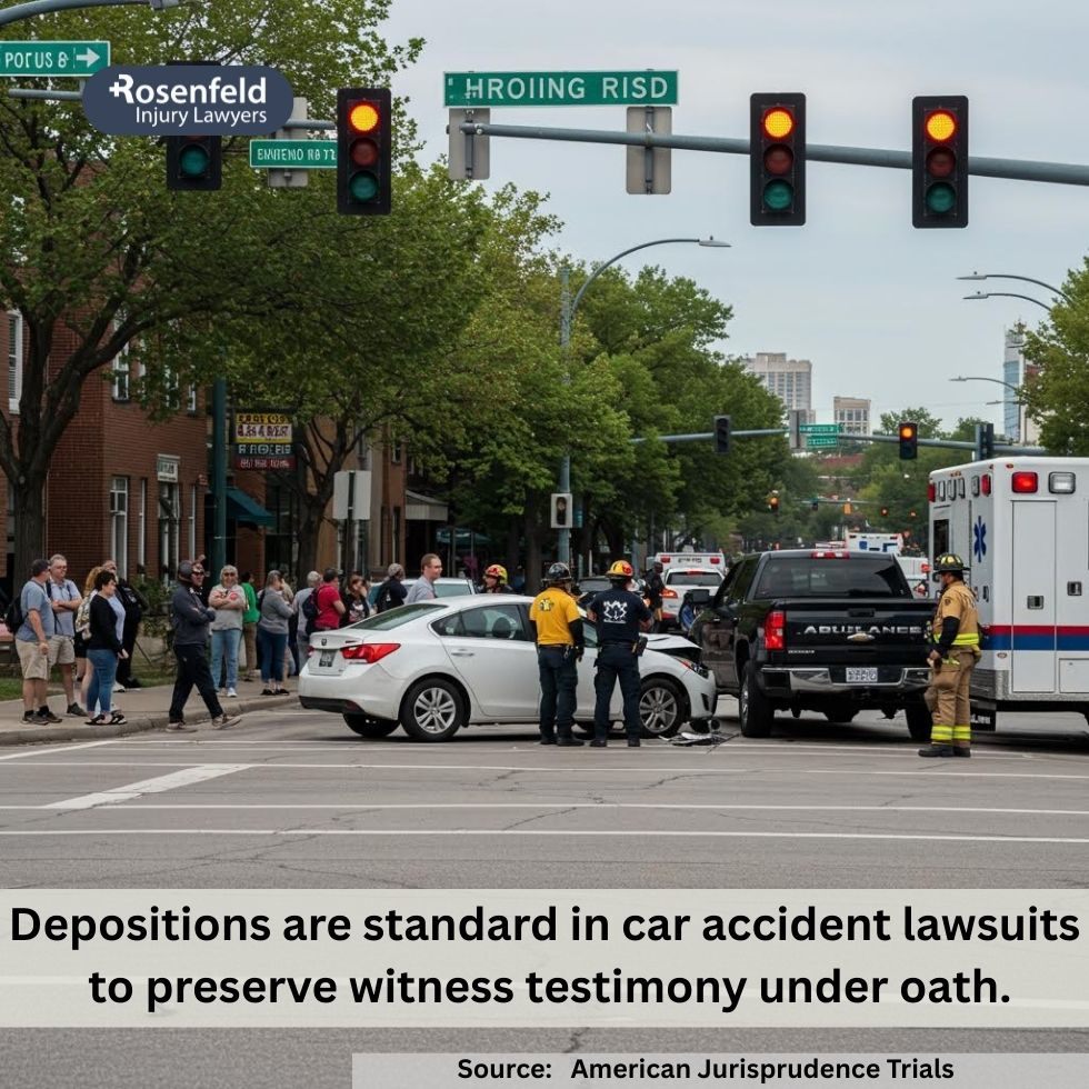 Chicago car accident lawyer explaining what happens after a deposition in a car accident case.