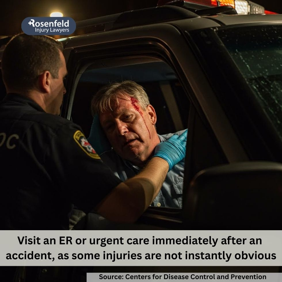 Chicago car accident lawyer advising client on what doctor to see after a car crash