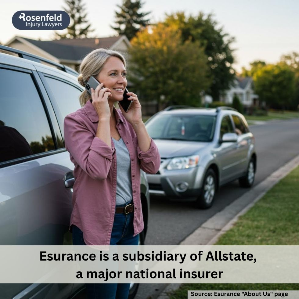 Chicago car accident lawyer handling Esurance car insurance claims and property damage cases.