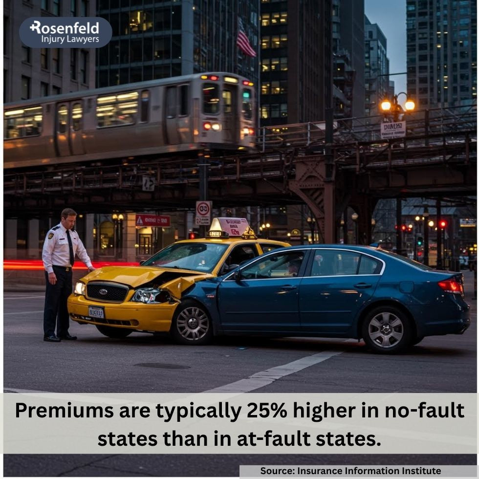 Chicago car accident lawyer explaining at-fault vs no-fault states for personal injury claims.