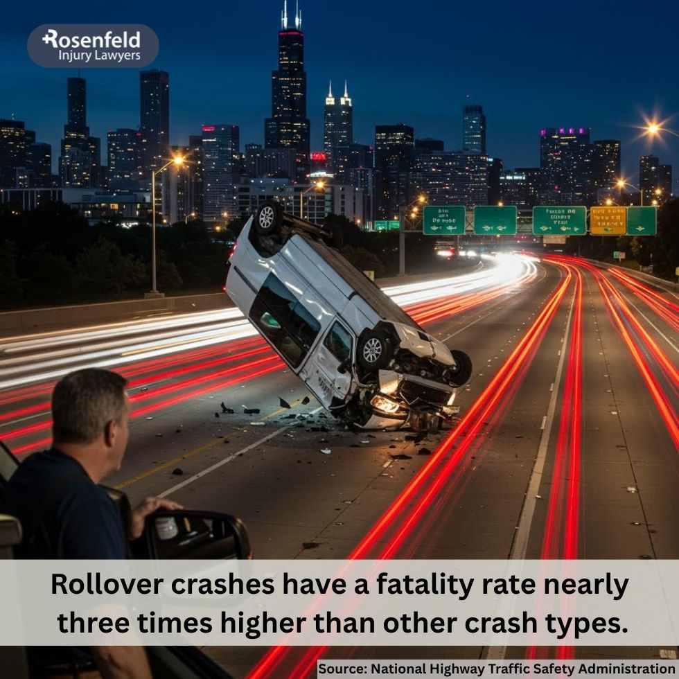 Chicago car accident lawyer explains rollover crash causes.