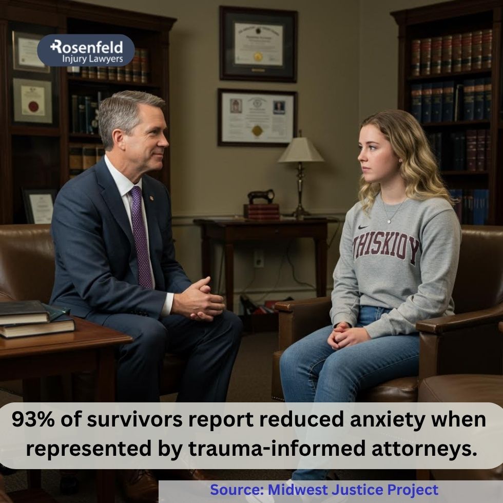 Compassionate Chicago college sexual abuse lawyer offering legal support for survivors.