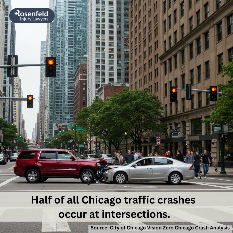 Chicago intersection accident lawyer helping clients file car accident claims.