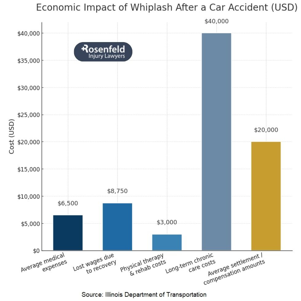 Chicago attorney meeting with a client to discuss a whiplash claim after a crash