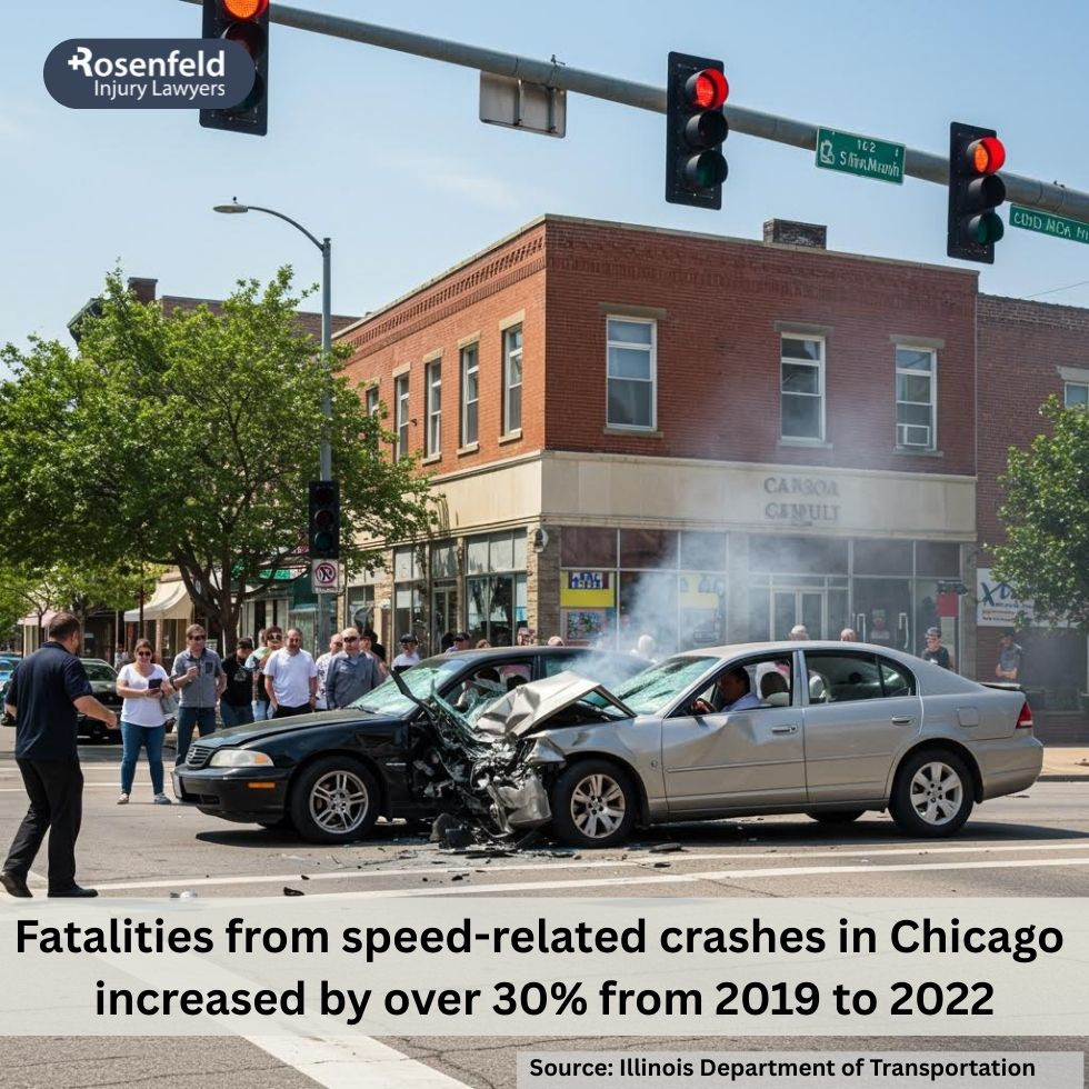 Chicago speeding accident lawyer representing victims of high-speed car crashes.