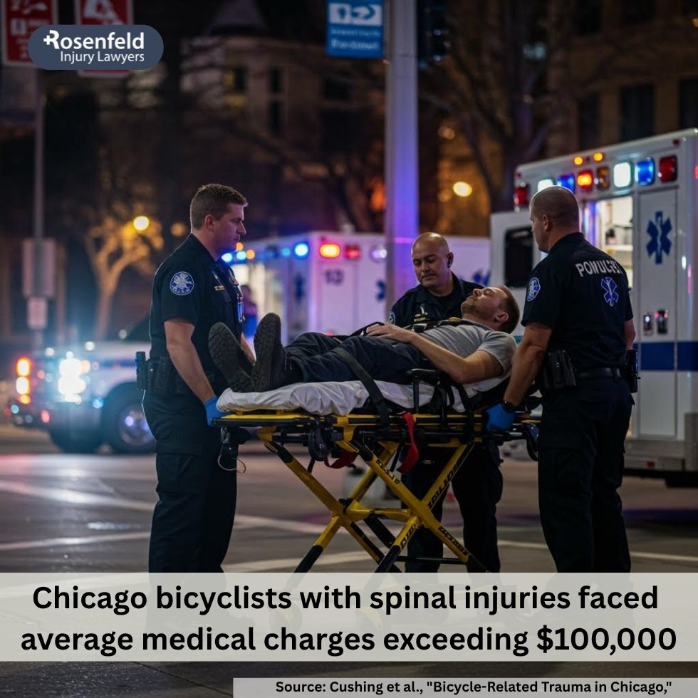 A Chicago law firm handling spinal injury cases for cyclists injured in bicycle crashes.