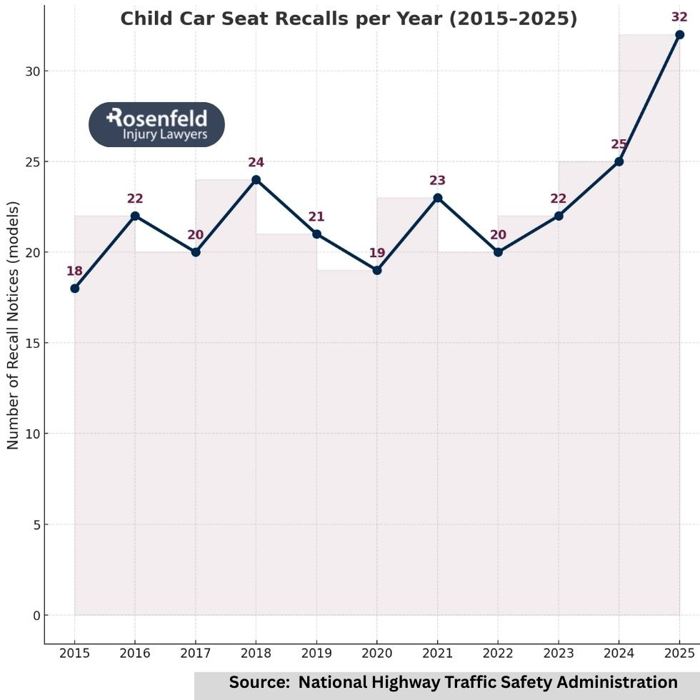 Attorney helping after child injury caused by defective car seat failure