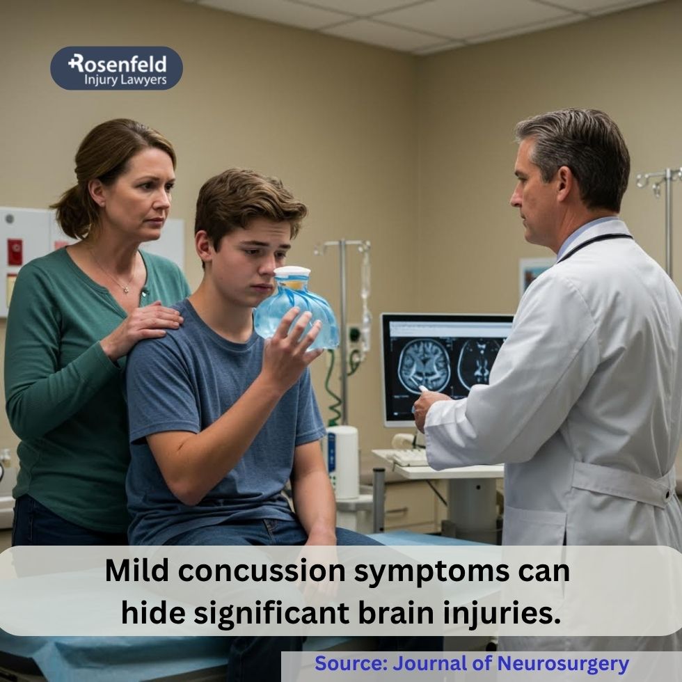 concussion may appear mild but still result from serious head trauma