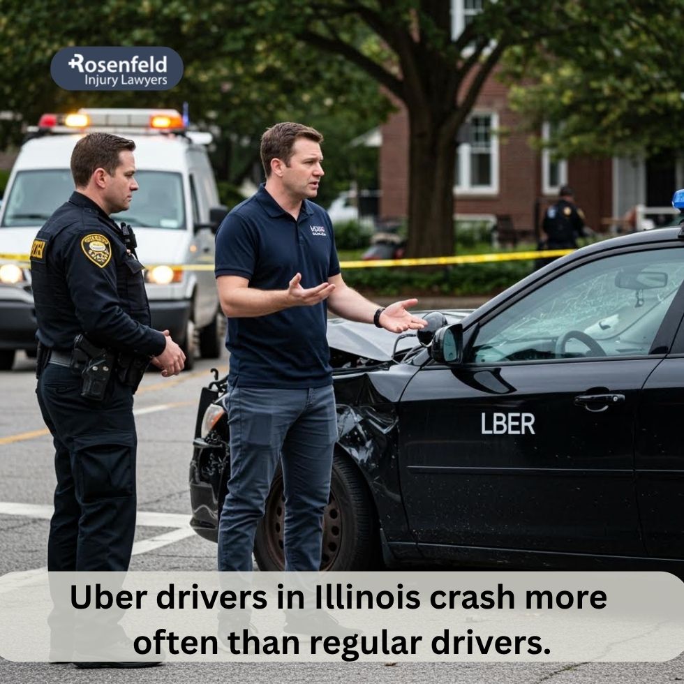 Experienced Decatur Uber accident lawyer reviewing case files with a client.