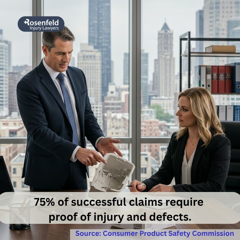 Attorney reviewing a claim involving a defective product