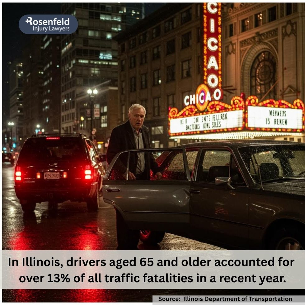 Attorney reviewing driving ability concerns in accidents involving elderly drivers.