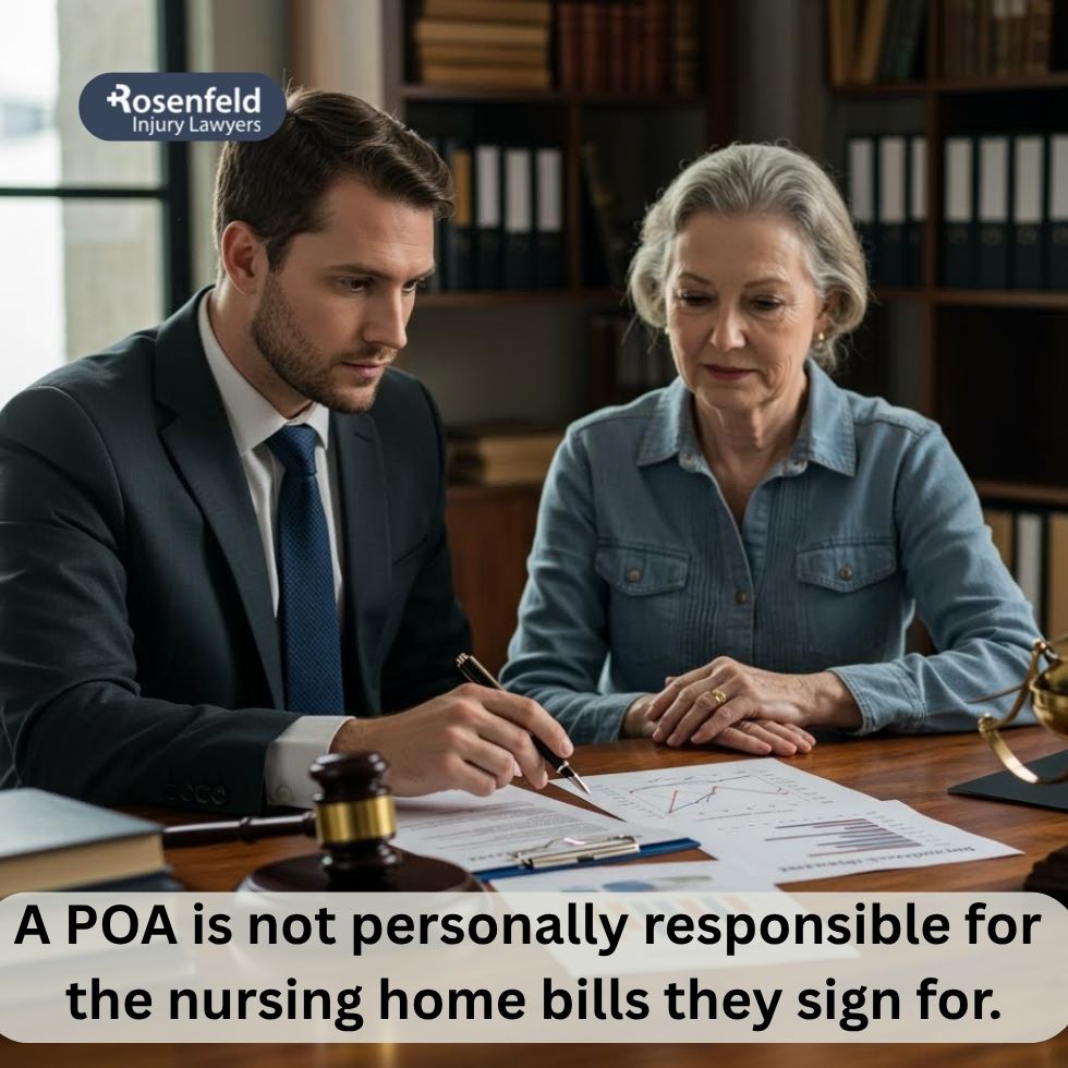 Estate planning document outlining nursing home cost responsibilities.
