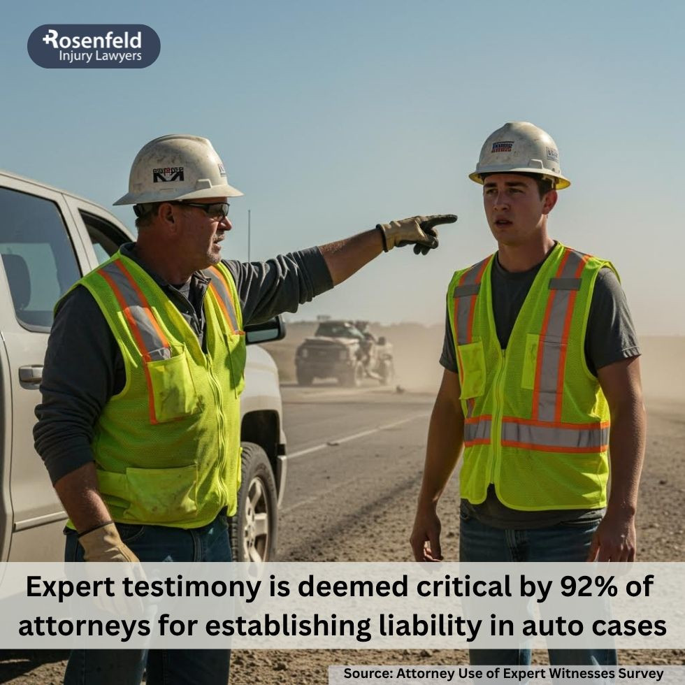 Attorney explaining the use of expert witnesses in complex car accident cases.