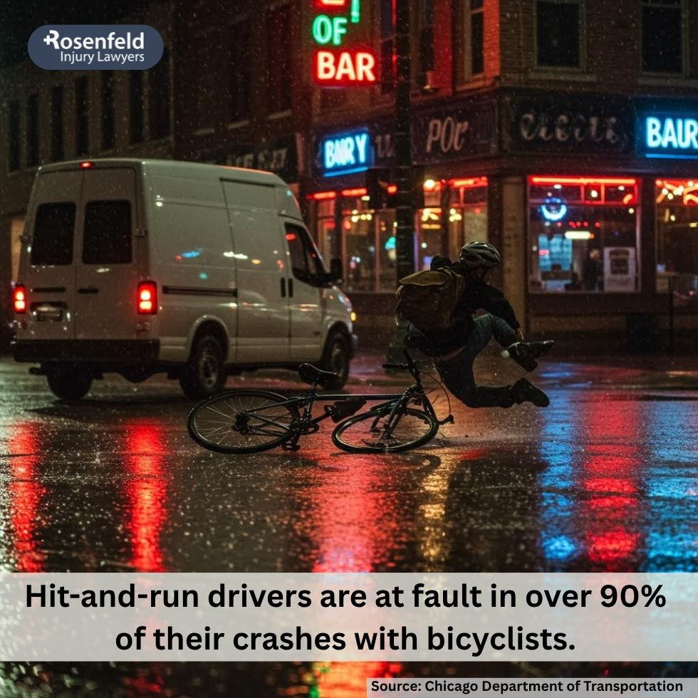 Attorney representing cyclists injured in hit-and-run bike crashes in Chicago.