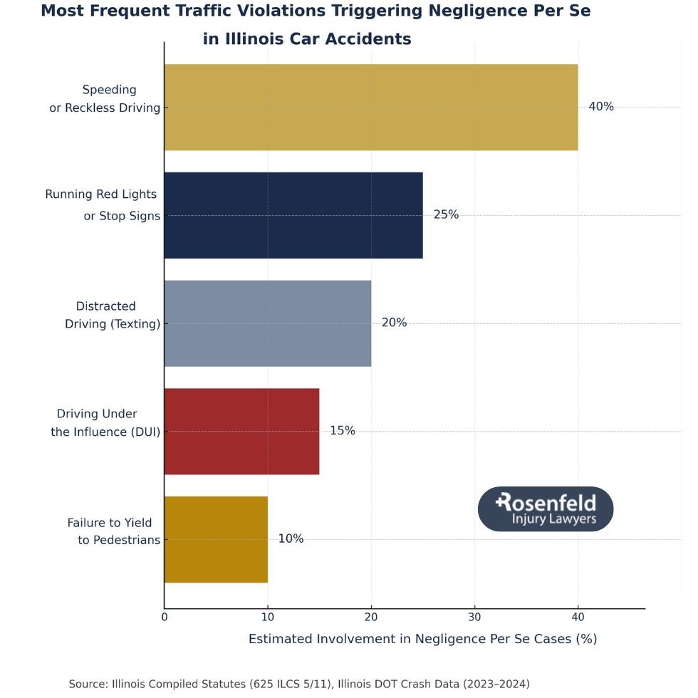 Illinois lawyer explaining negligence in a car accident lawsuit.