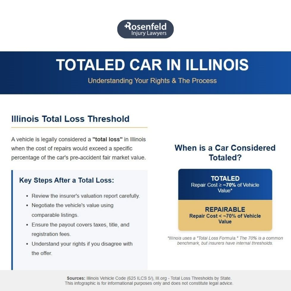 Attorney representing clients in total loss disputes with insurance companies.